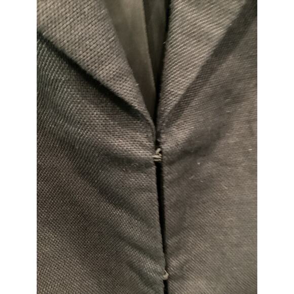 Talbots Womens Linen Blend Blazer Size 8 Black Preppy Classic Jacket Office Work - Picture 7 of 7